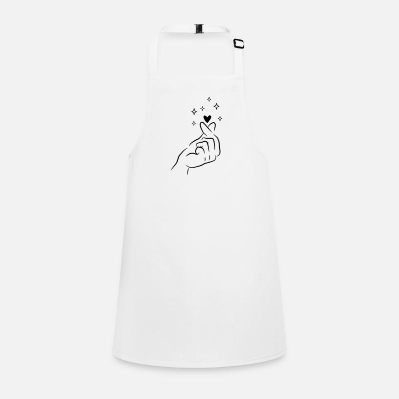 Finger Herz Koreanisch K Pop Schürze für Kinder