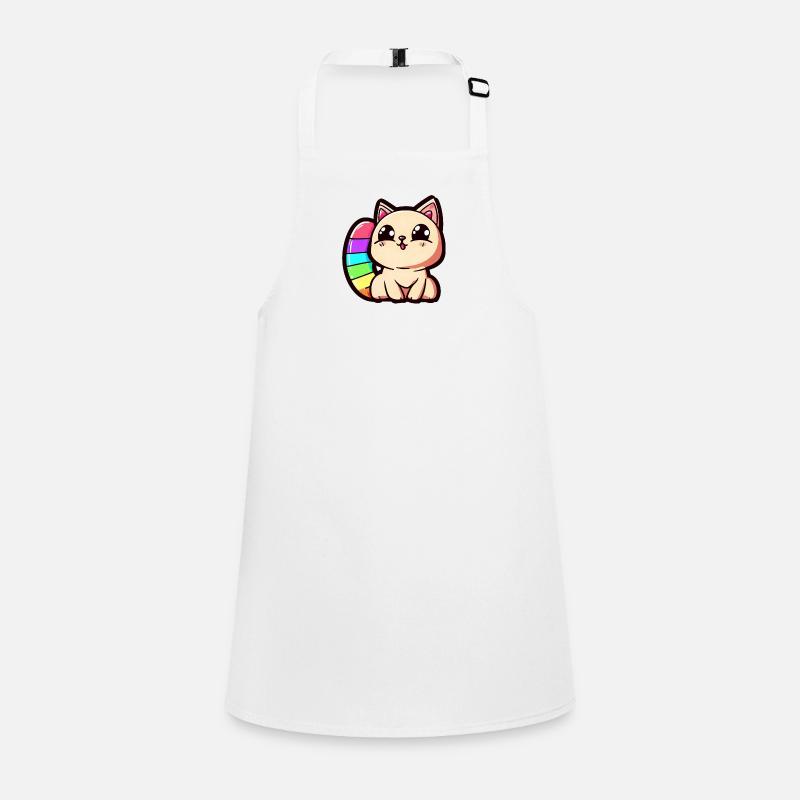 rainbow cat Schürze für Kinder