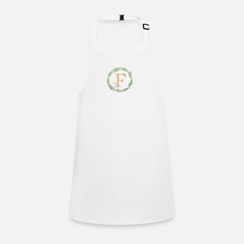 Customizable Monogram F Children's Apron