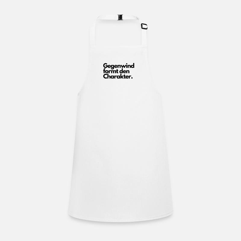Gegenwind formt den Charakter. Schürze für Kinder