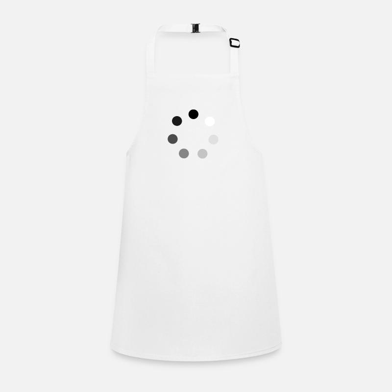 Ronde de sphères du blanc au noir Tablier Enfant