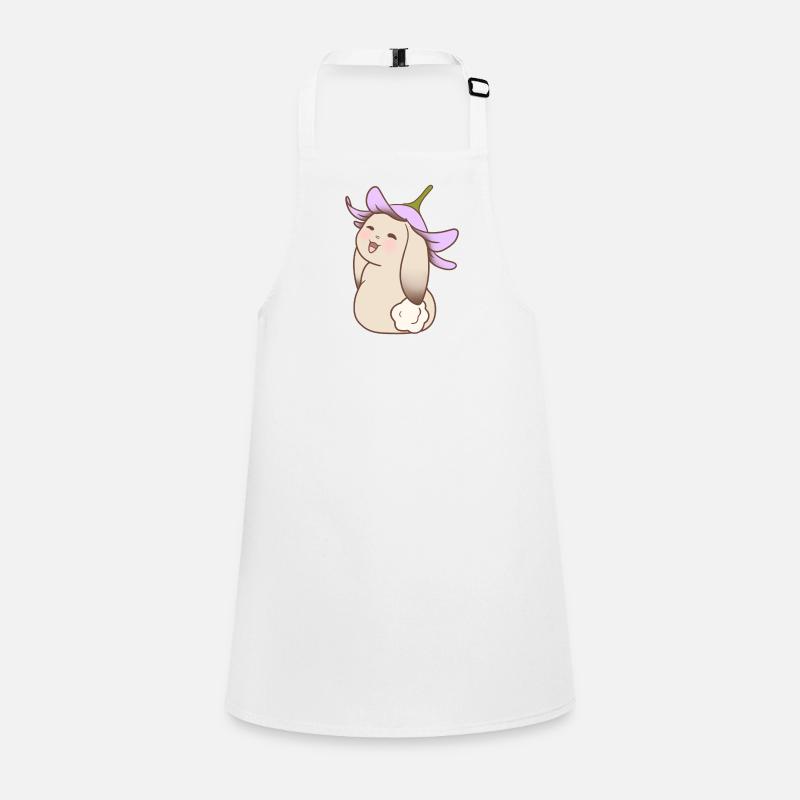 Adorable lapin avec un chapeau de fleurs Tablier Enfant