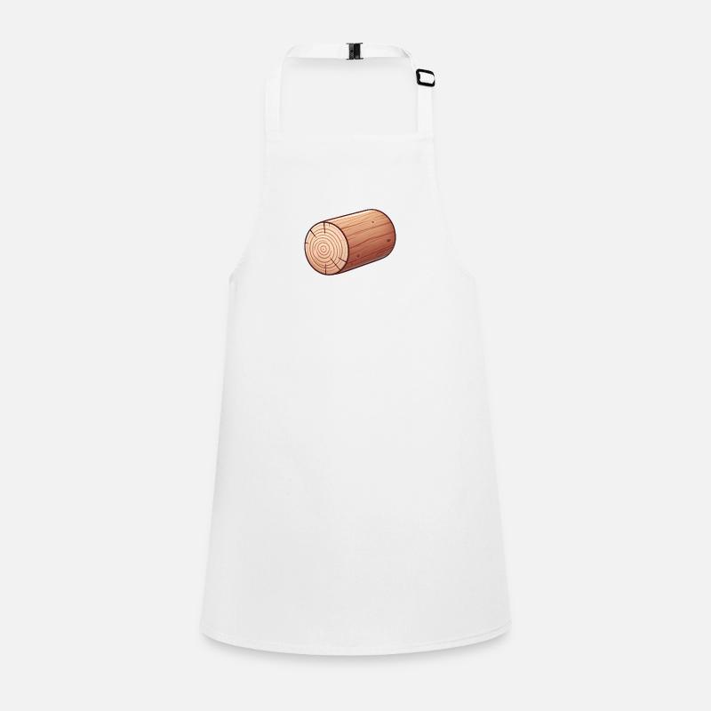 Illustration de rondin de bois rustique Tablier Enfant