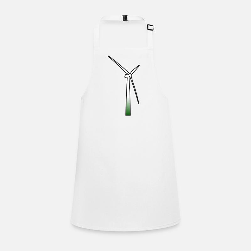 windmill windmuehle wind turbine windrad11 Schürze für Kinder