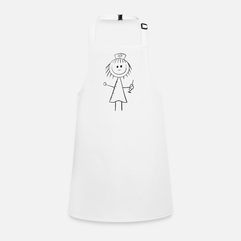 Figure de bâton infirmière drôle Tablier Enfant