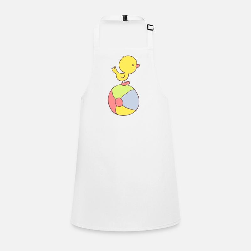 Duckling on beach ball Children's Apron