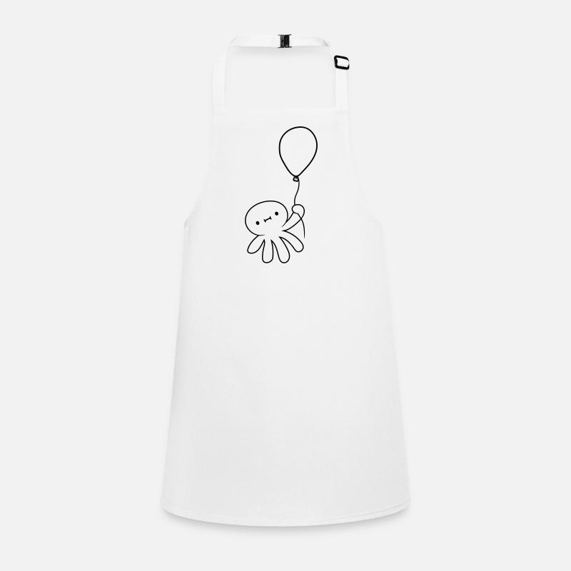 Squid floats away Children's Apron
