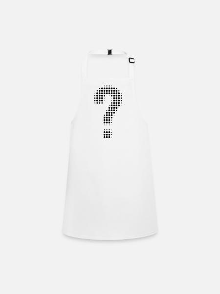 Optique pixel point d’interrogation - Tablier Enfant - blanc - Devant