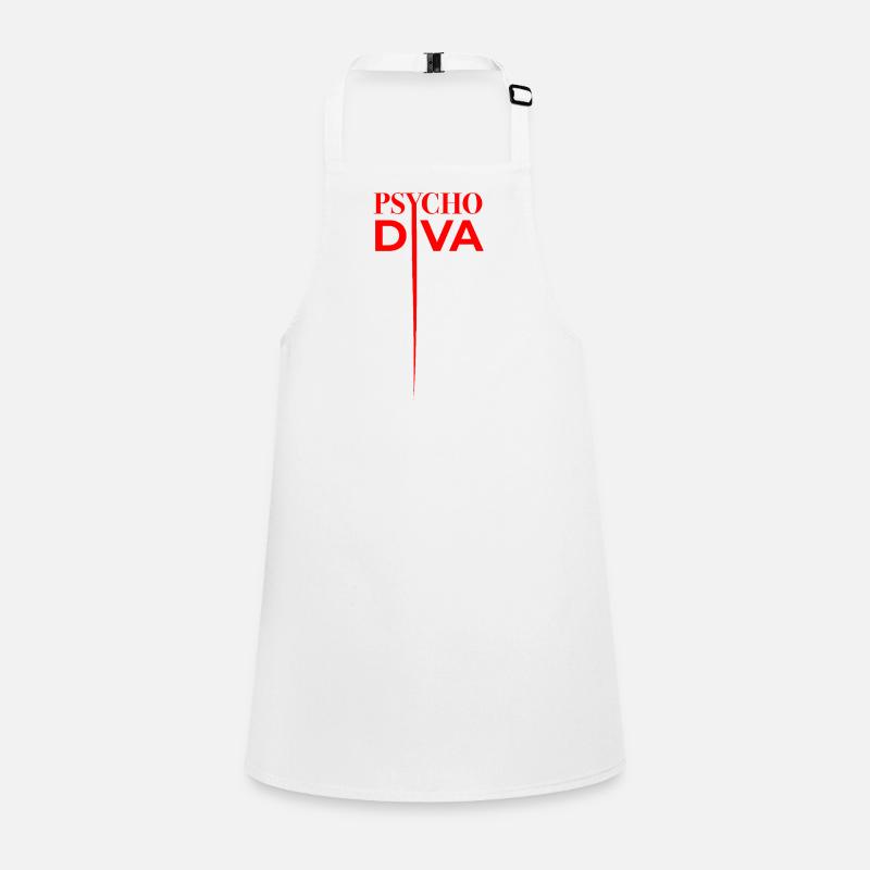 Diva Psycho – Sarcasme Sort Rouge Tablier Enfant