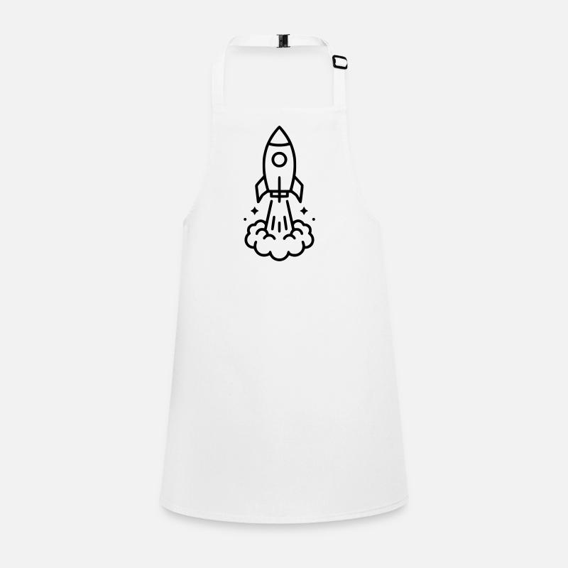 Icône spatiale de lancement de fusée Tablier Enfant