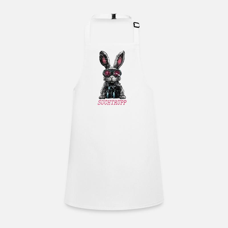 Équipe de recherche de Pâques Cool Lapin de Pâques Tablier Enfant