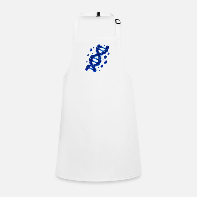 3D DNA Helix Molecule Blue Children's Apron