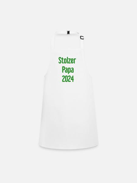 Proud Dad 2024 – for new fathers - Children's Apron - white - Front