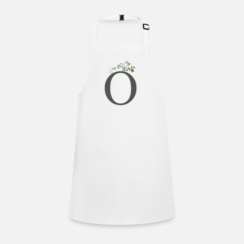 O with shamrocks Children's Apron