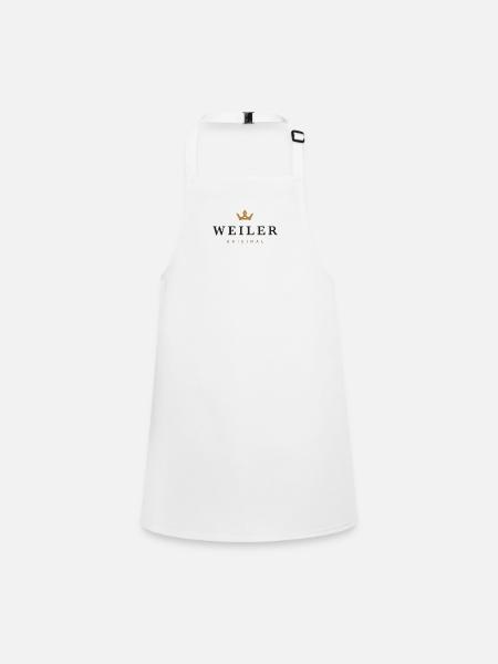 Weiler Original Family Logo - Children's Apron - white - Front