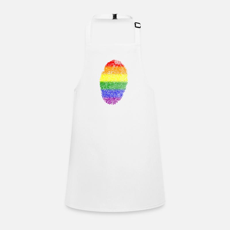 Rainbow LGBT Fingerprint Children's Apron
