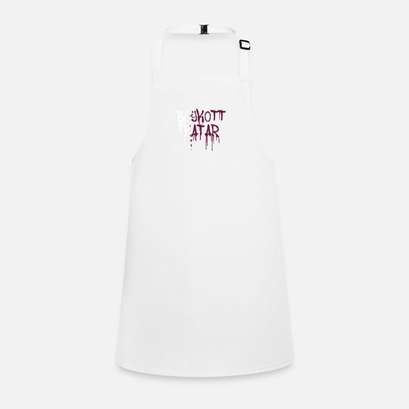 boykott katar,katar,flagge, wm,graffiti Schürze für Kinder