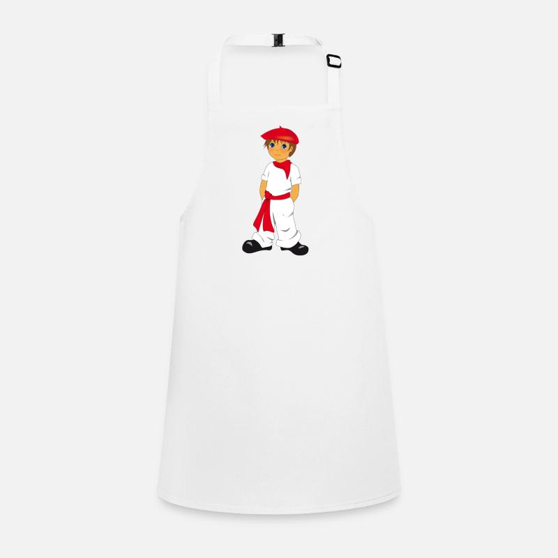 P'tit Basque - Children's Apron - white