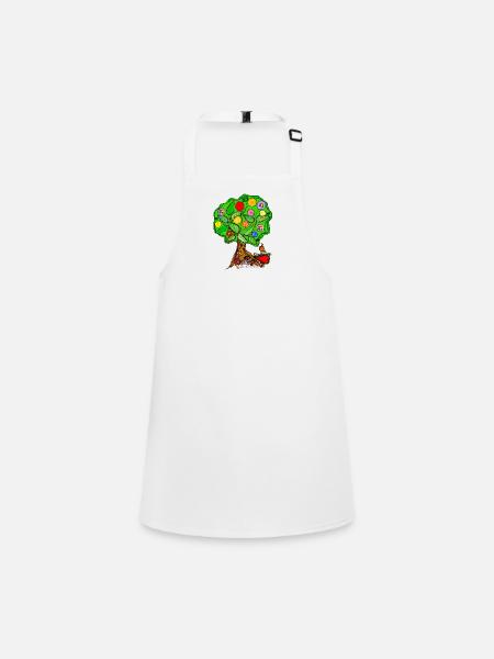 Tree - Children's Apron - white - Front