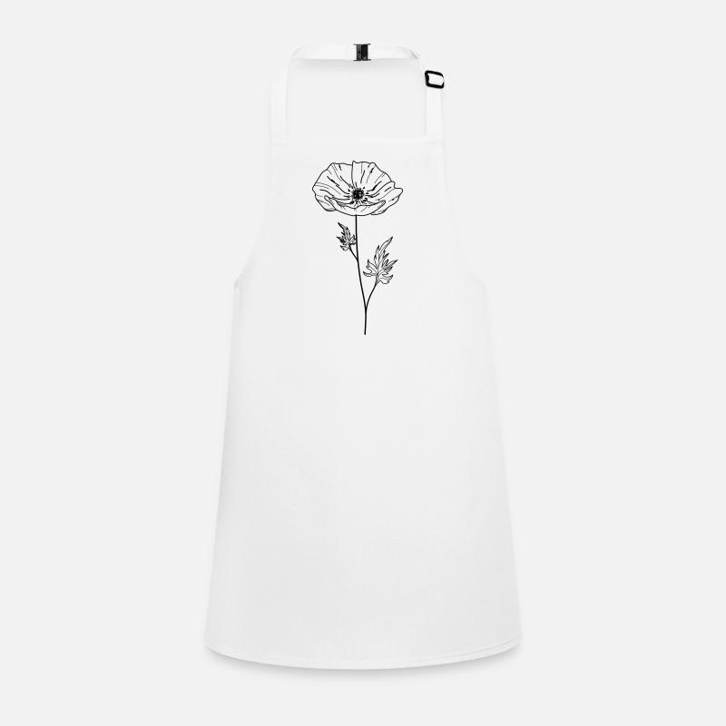 Fleur de coquelicot 13 Plan de travail 5 Tablier Enfant