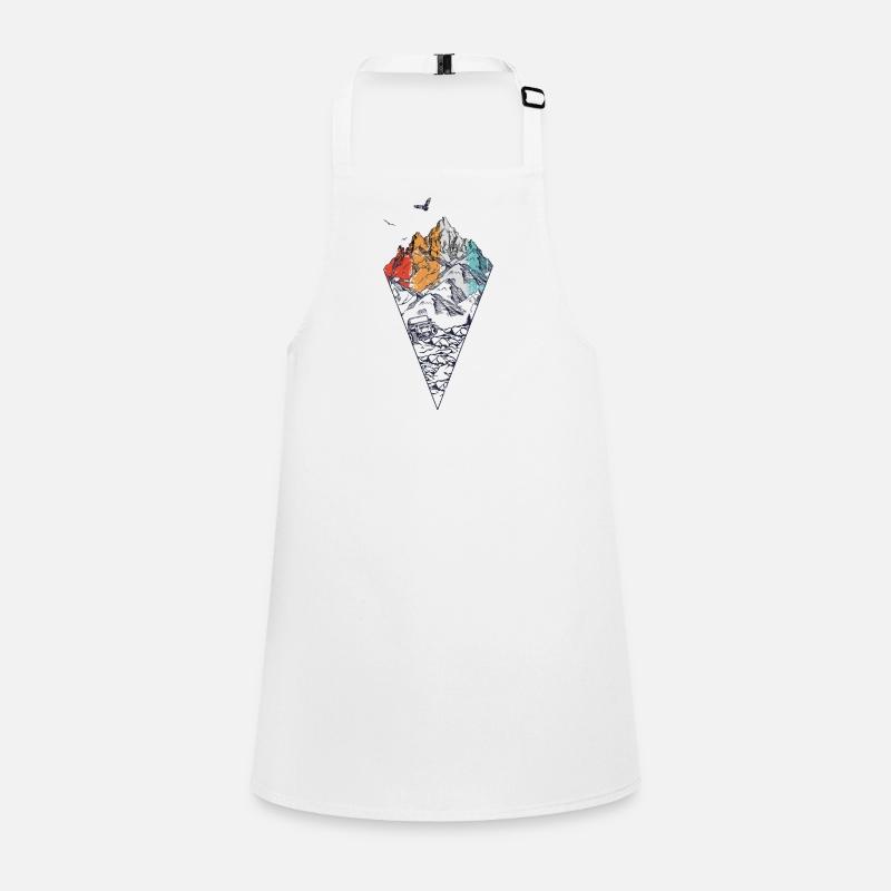 Prismatic Mountain Geometric Tee Children's Apron