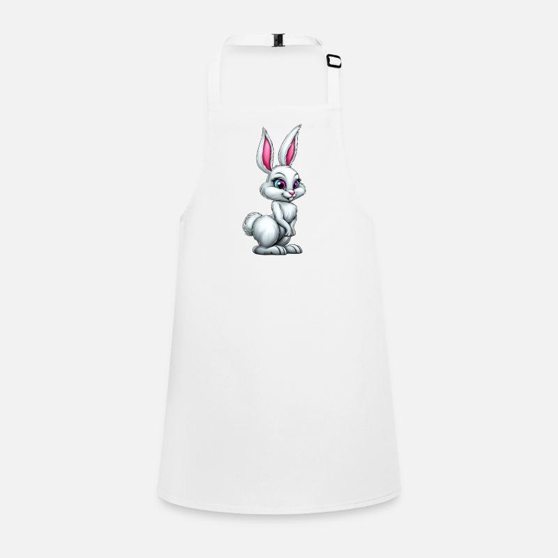 cute white bunny :) Children's Apron