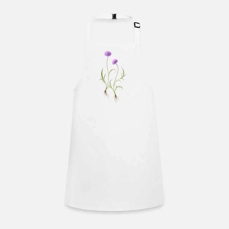 Meadow Flower Nature Illustration Children's Apron