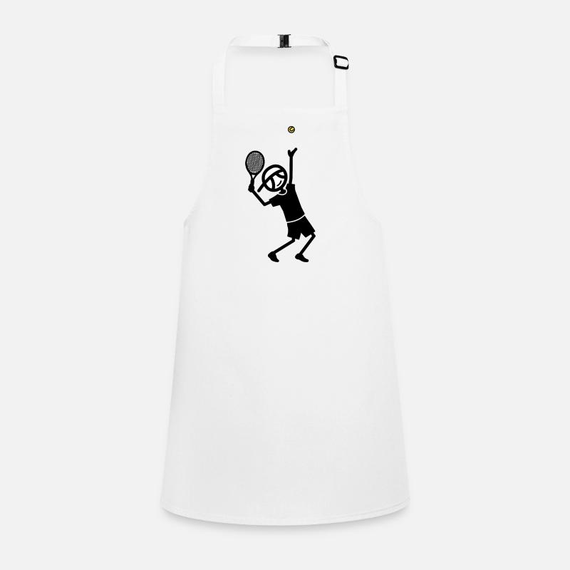 Tennis Serve Trophy Position Children's Apron