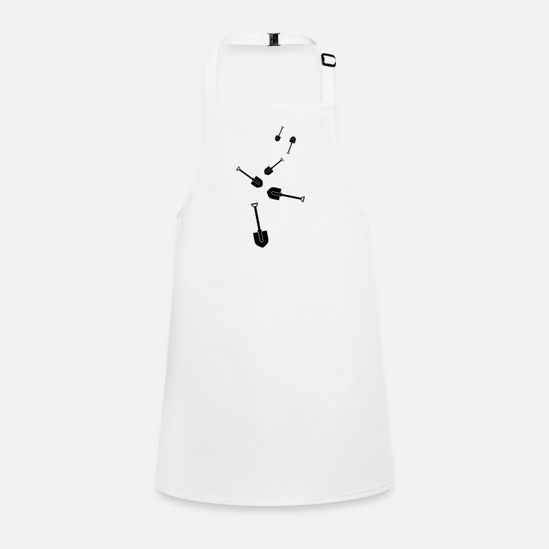 Shovel icon silhouette Children's Apron