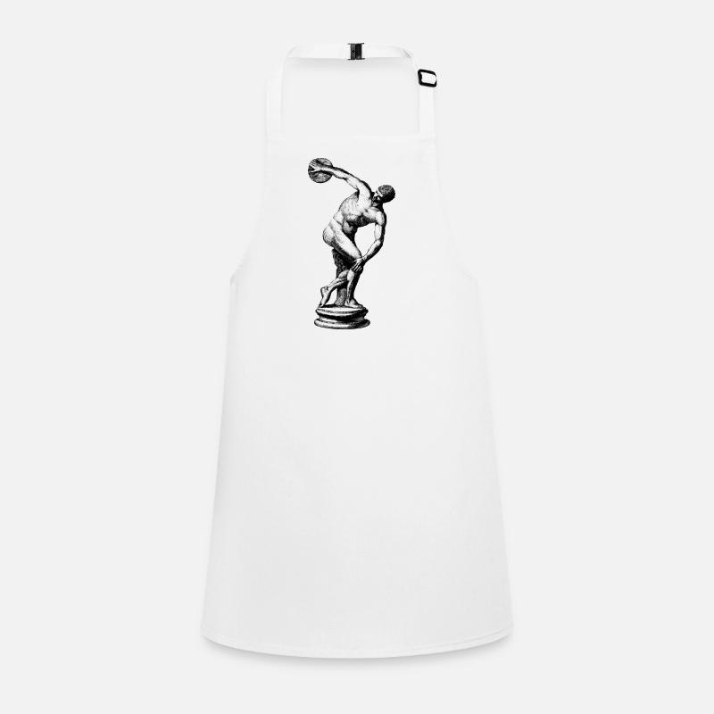 Discus thrower - Tablier Enfant - blanc
