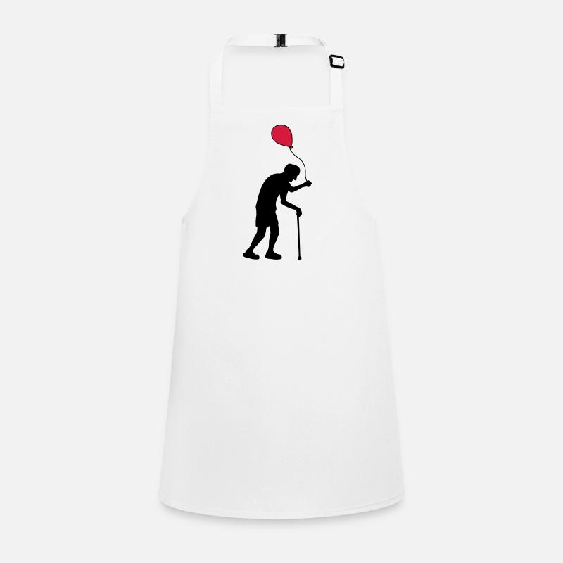 Grandpa with a balloon Children's Apron