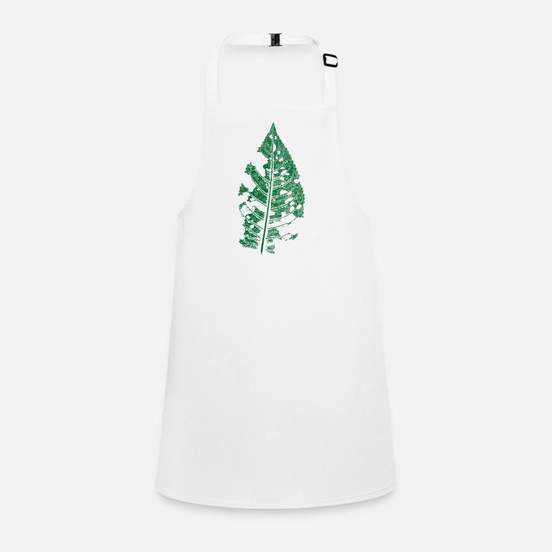 Leaf / from the cherry tree with caterpillar holes Children's Apron
