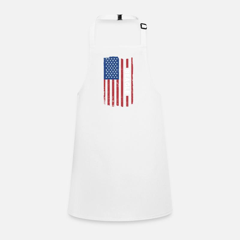 Beagle Us Flag Children's Apron