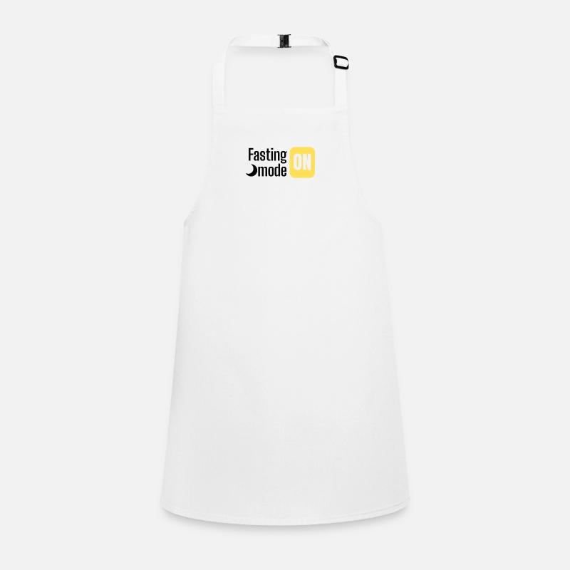 Fasting mode ON text design Children's Apron