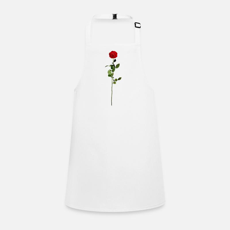 Fleur rose rose rouge Tablier Enfant