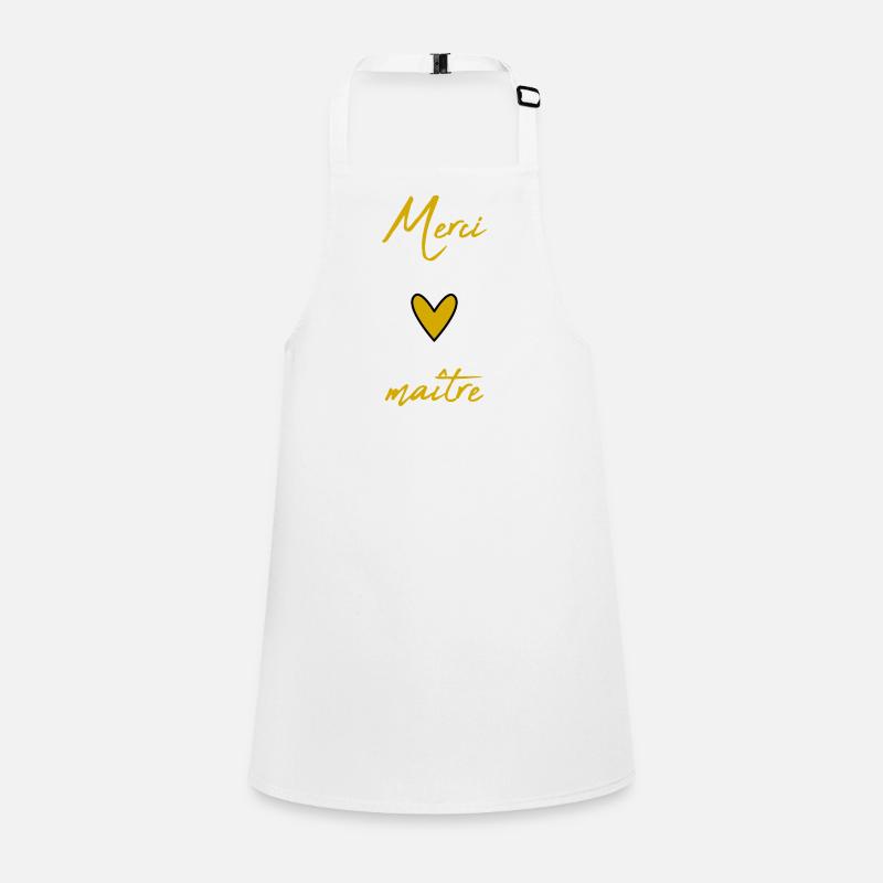 MAITRE. MAÎTRESSE. MERCI. MERCI MAÎTRESSE Tablier Enfant