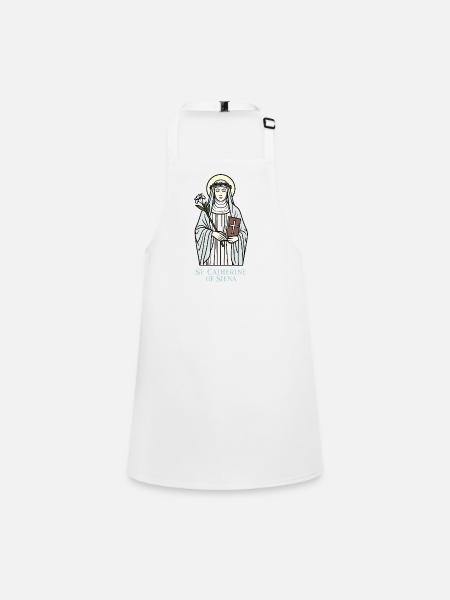 Sainte Catherine de Sienne - Tablier Enfant - blanc - Devant