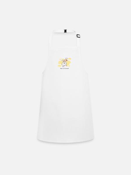 NEW to THE HERD - Children's Apron - white - Front