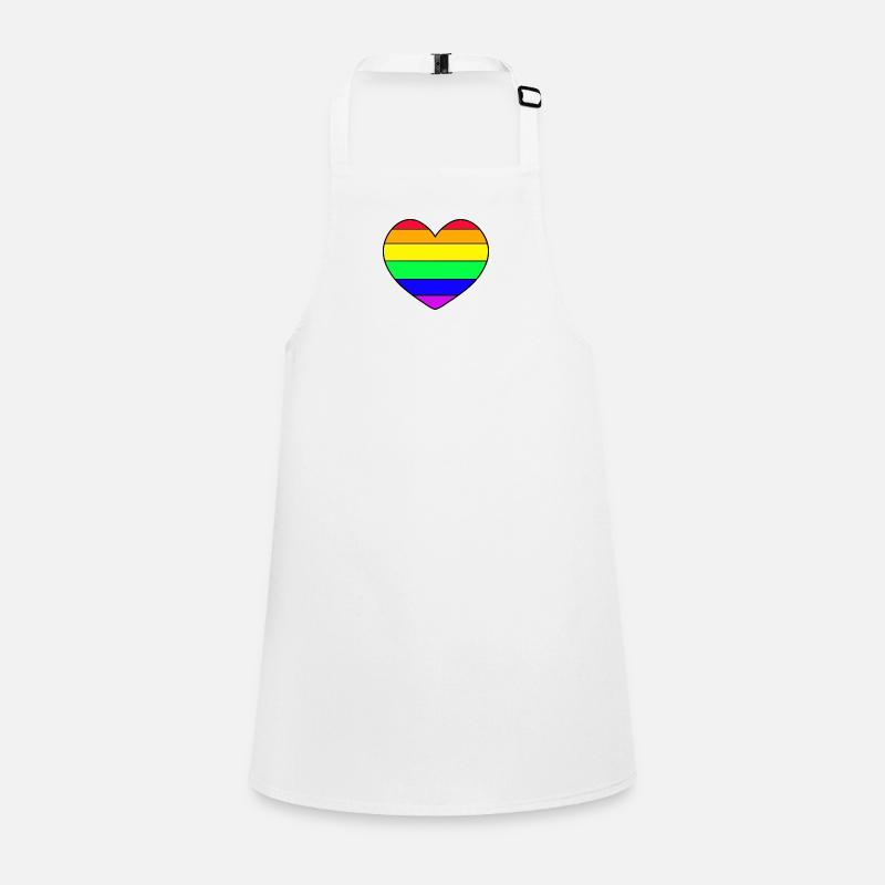Rainbow Heart Children's Apron