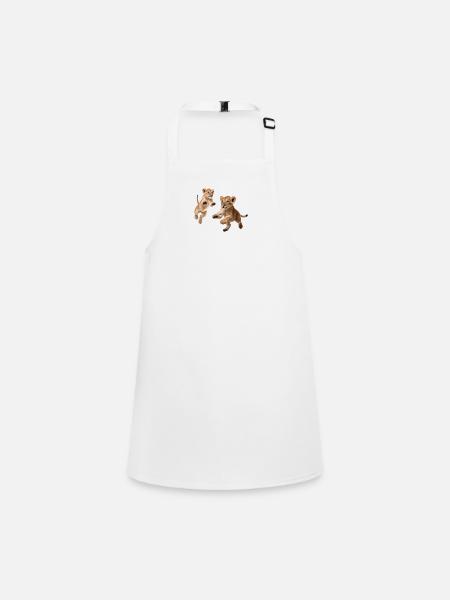 Lion cubs - Children's Apron - white - Front
