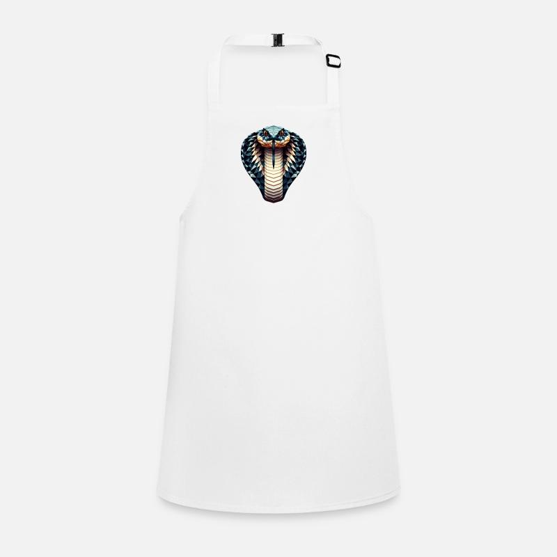 A king cobra in polygon style Children's Apron