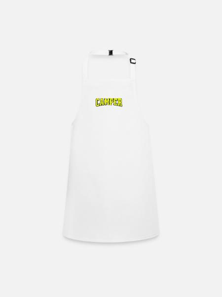 CAMPER Retro Varsity Style - Children's Apron - white - Front