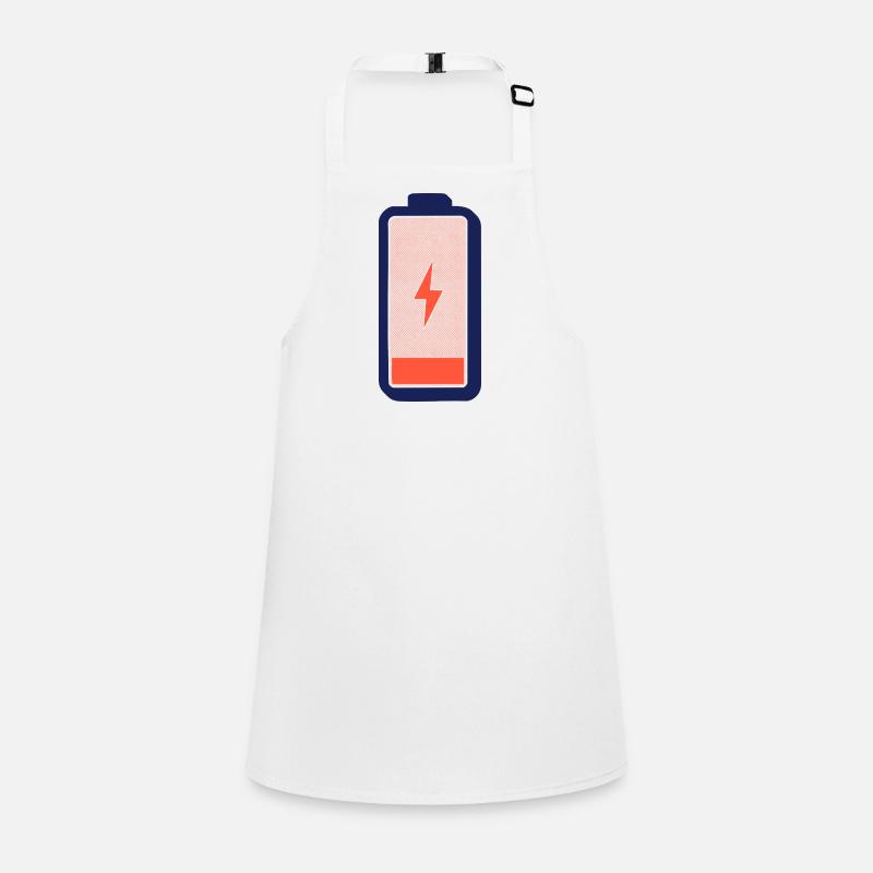 Batterie vide - chargez-moi ! Tablier Enfant