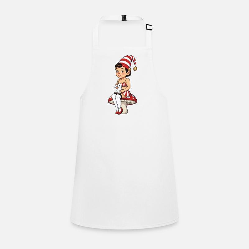 Leprechaun girl with rabbit Children's Apron