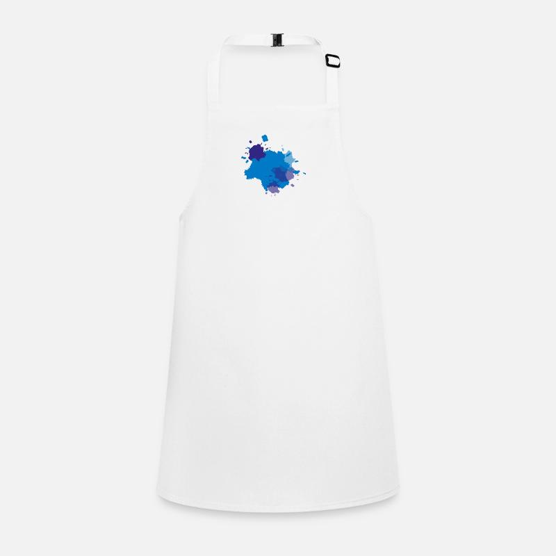 Éclaboussures de couleur bleue Tablier Enfant