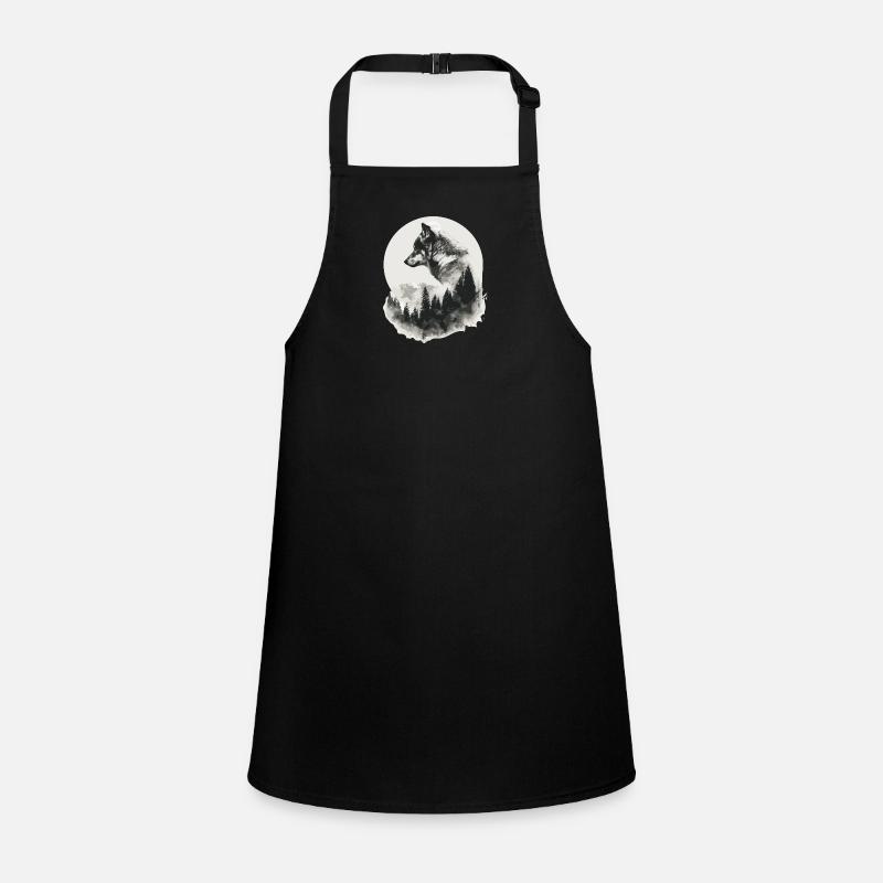 Wolf Wild Wolves Wilderness Howling Children's Apron