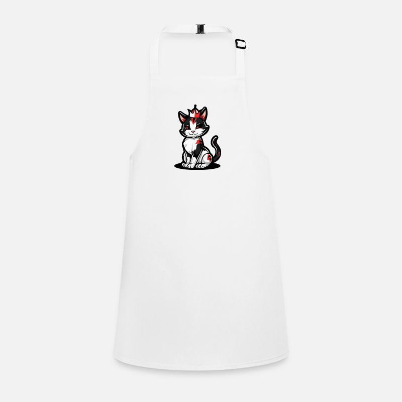 Couronne de bande dessinée de chat Tablier Enfant