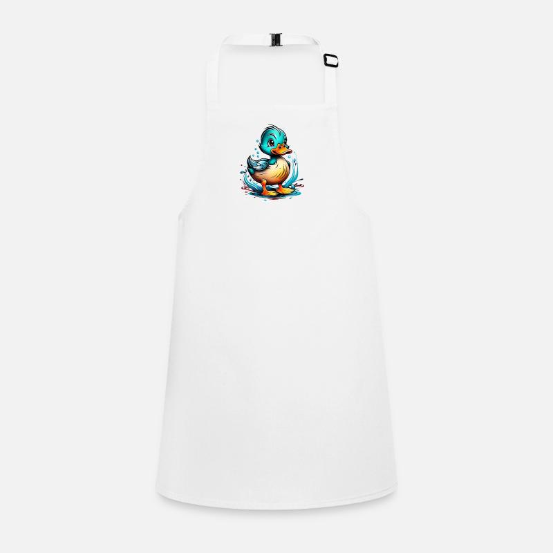 Cute duck design with water details Children's Apron