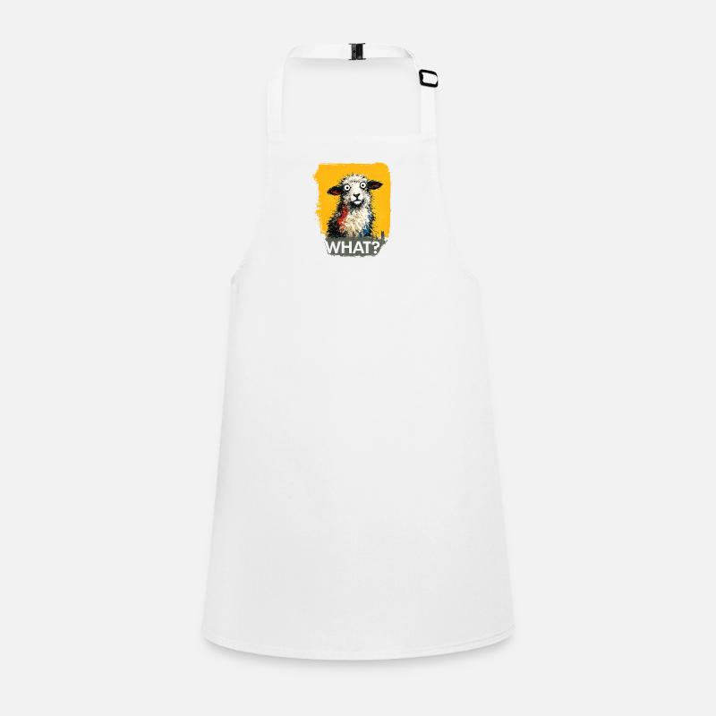 What Sheep Pop Art Yellow Background Children's Apron