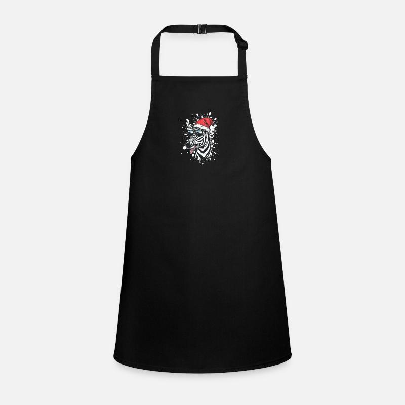 Zebra Christmas Funny Children's Apron